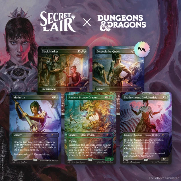 Magic the Gathering - Secret Lair x Dungeon's & Dragon's - Shadowheart's Devotion (Foil Edition)