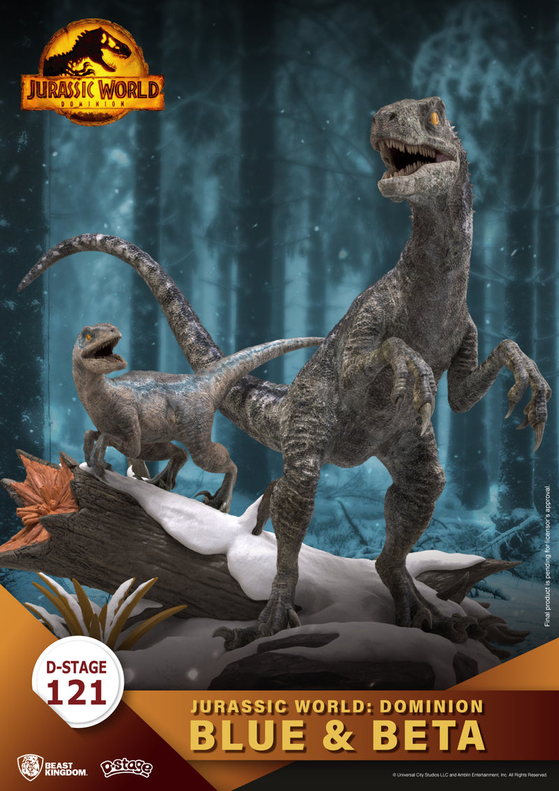 Beast Kingdom D Stage Jurassic World Dominion Blue & Beta