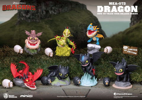 Beast Kingdom - Mini Egg Attack - How to Train Your Dragon - Series Blind Box Set (6 in the Assortment)