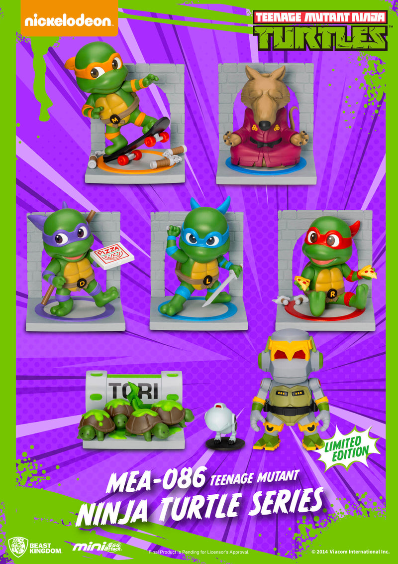 Beast Kingdom - Mini Egg Attack - Teenage Mutant Ninja Turtle Series - Blind Box Set (6 in the Assortment)