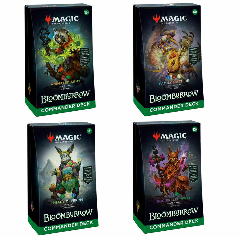 Magic the Gathering Bloomburrow Commander Decks