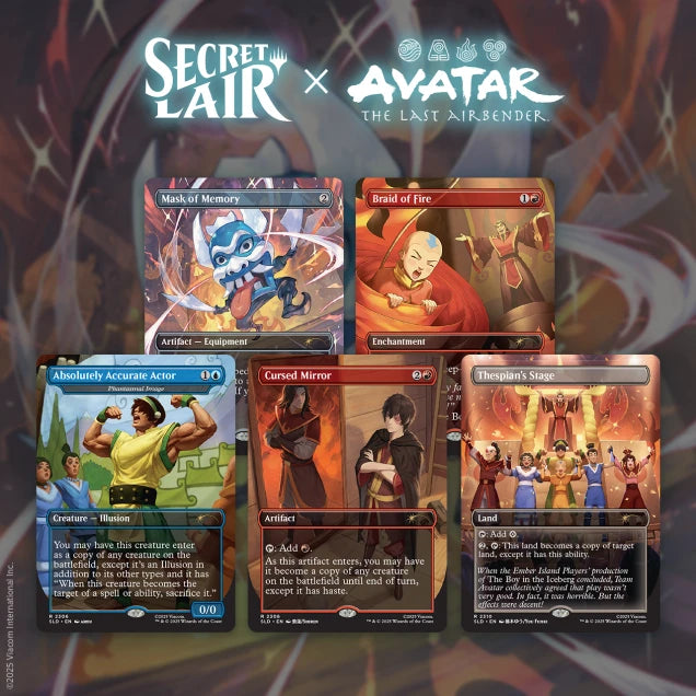 Magic the Gathering - Secret Lair - Avatar: The Last Airbender: The Ember Island Players