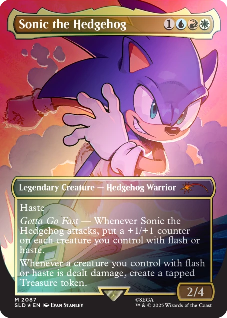 Magic the Gathering - Secret Lair - Sonic - Friends and Foes (Rainbow Foil)