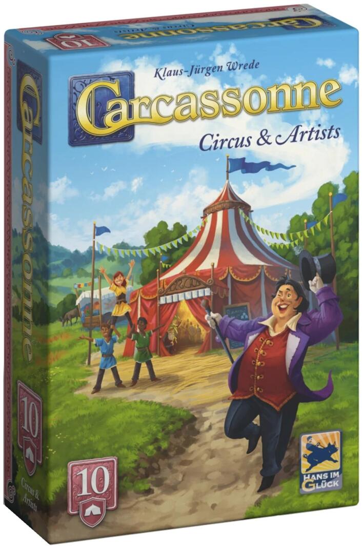 Carcassonne -  Expansion 10 - Circus and Artist (2025 Redesign)