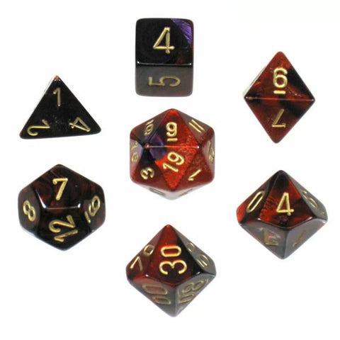 CHX26426 Gemini Purple-Red/Gold 7-Die Set
