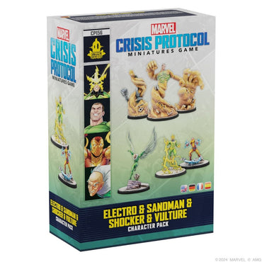 Marvel Crisis Protocol Miniatures Game - Electro & Sandman & Shocker & Vulture