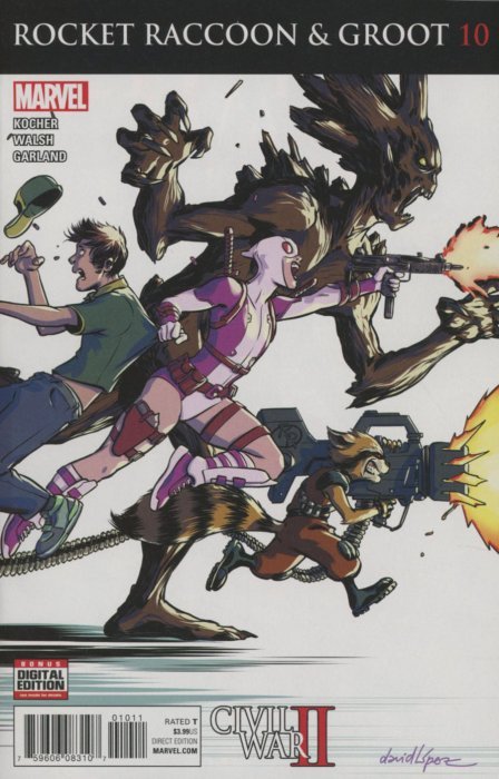 Rocket Raccoon and Groot