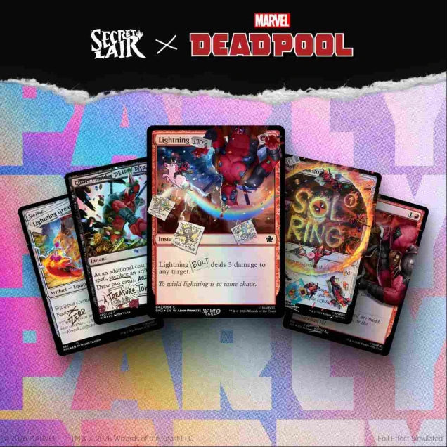 Magic the Gathering - Secret Lair - Deadpool - I Fixed It (You’re Welcome) - Party Foil Edition