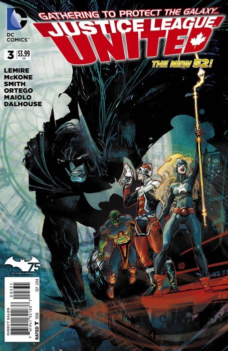 Justice League United #3 (2014) Batman 75th Anniversary Cover