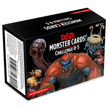Dungeons & Dragons D&D Spellbook Monster Cards 0-5