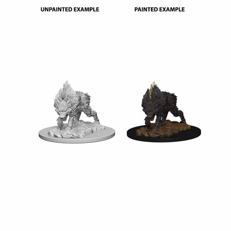 Pathfinder Deep Cuts Unpainted Miniatures Dire Wolf