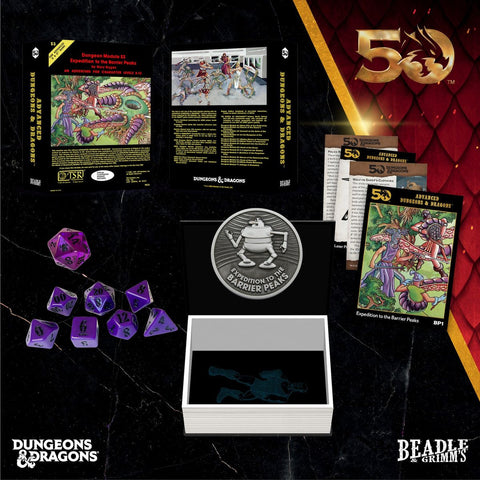Beadle & Grimm's - Expedition to Barrier Peaks Dice & Accessories Set D&D 50th