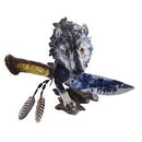 Decorative Wolf Knife with Display Stand