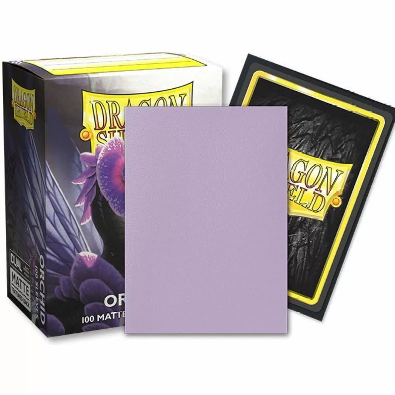 Dragon Shield - Sleeves - Box 100 - Standard Size Dual Matte Orchid Purple Emme