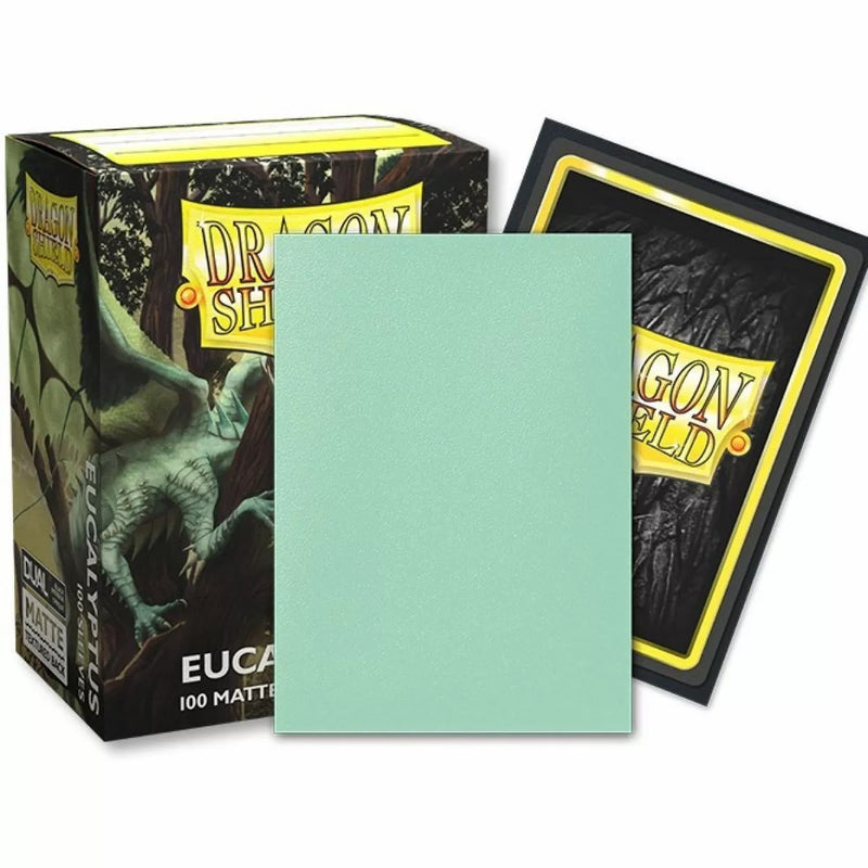 Dragon Shield - Sleeves - Box 100 - Standard Size Dual Matte Eucalyptus Green Lehel