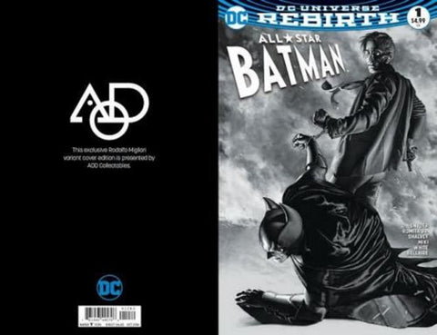 All-Star Batman #1 (2016) Dynamic Forces B&W Variant Cover
