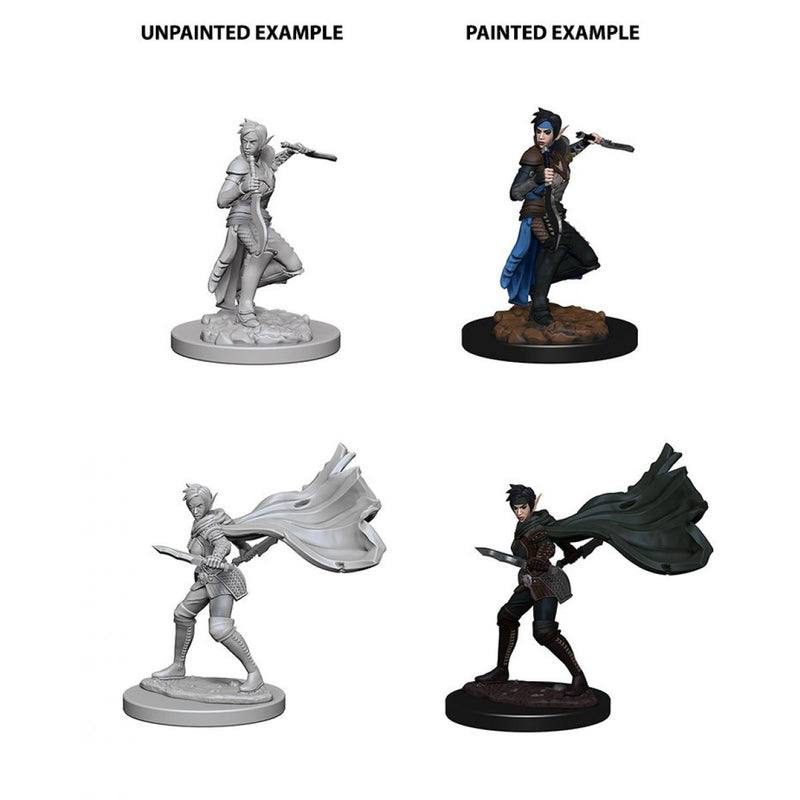 Pathfinder Deep Cuts Unpainted Miniatures - Elf Female Rogue