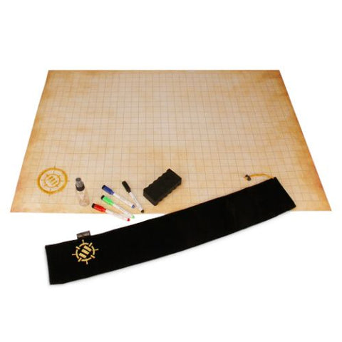 ENHANCE - Tabletop - RPG Grid Mat Campaign Kit Parchment