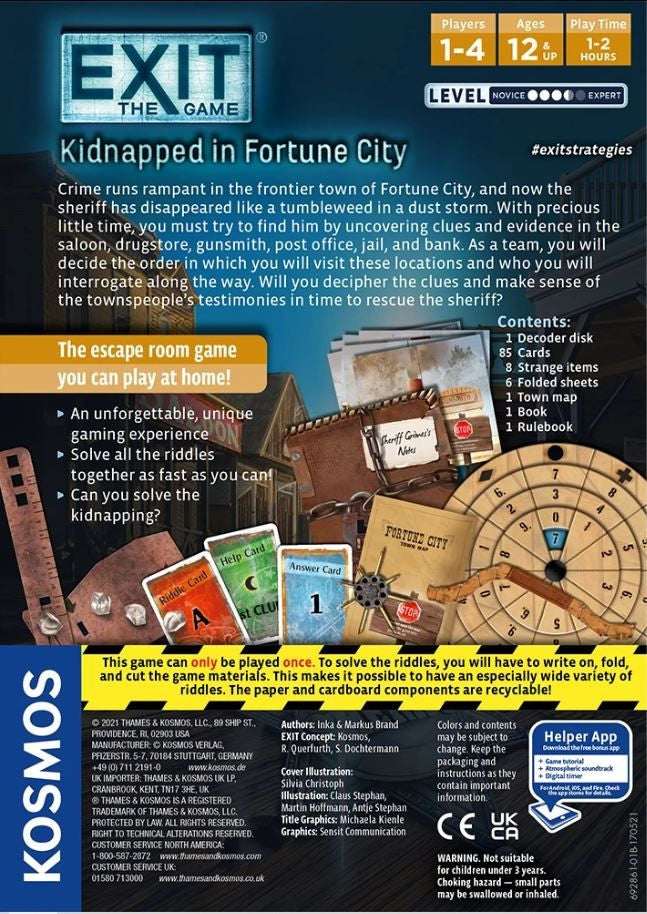 Exit the Game: The Dastardly Kidnapping in Fortune City