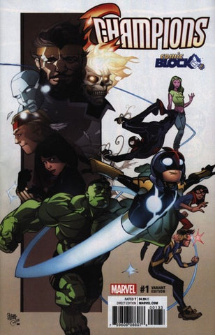 Champions #1 (2016) Vol. 2 - Comic Block Exclusive Cover