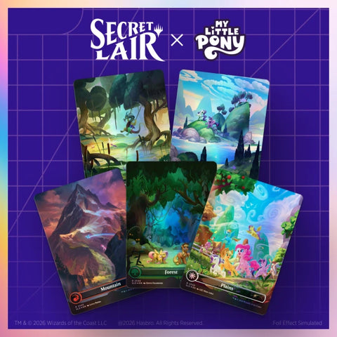 Magic the Gathering - Secret Lair x My Little Pony - The Lands of Equestria (Foil Edition)