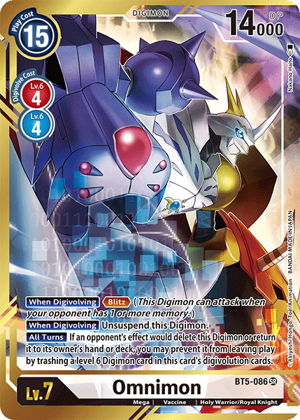 Omnimon [BT5-086] (Alternate Art - Nakano Haito) [Battle of Omni]