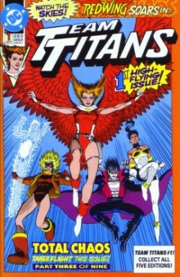 Team Titans #1 (1992) High Flying Variant Cover