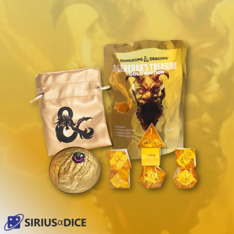 Sirius Dice - D&D Acererak's Treasure Blind Box PDQ Gold Edition