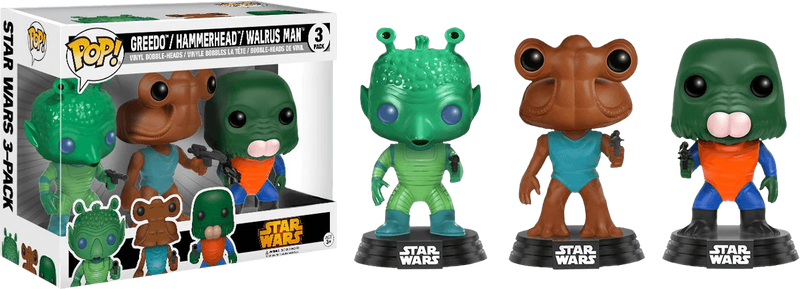 Greedo/ Hammerhead/ Walrus Man - POP! Figures - Star Wars 3 Pack