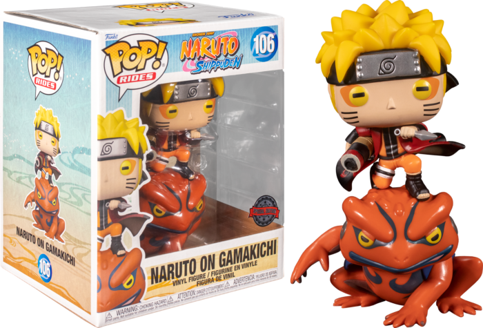 Naruto - Funko Pop! Figure - Naruto on Gamakichi Special Edition (106)