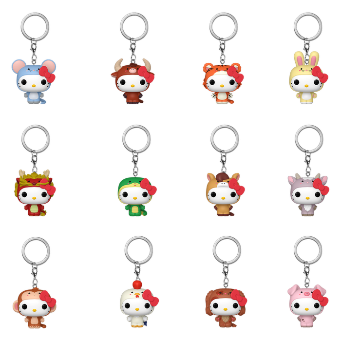 Hello Kitty - Animal Pop! Keychain ASST (12ct)