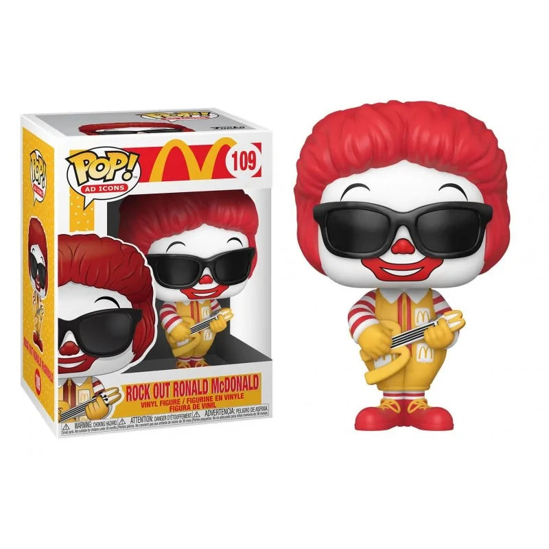 Ad Icons - Funko Pop! Figure - Rock Out Ronald McDonald (109)