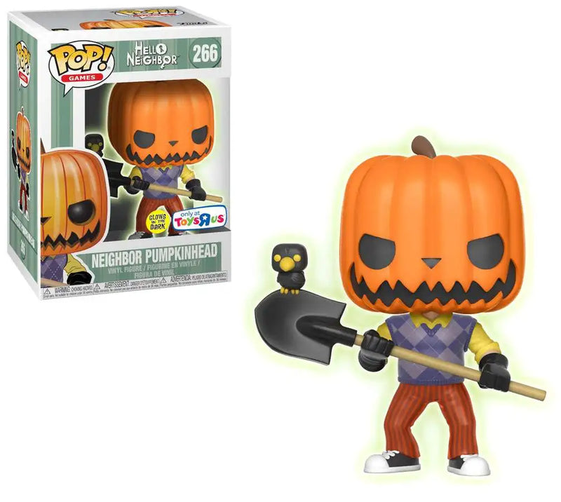 Hello Neighbor - Funko Pop! Figure - Neighbor Pumpkinhead GLOW (266)