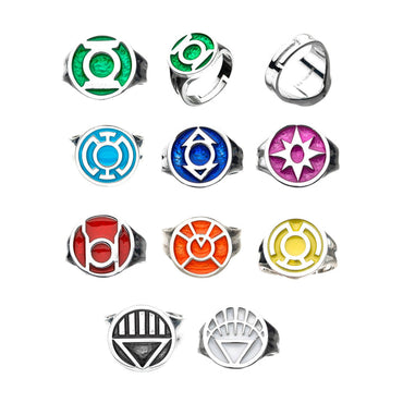 DC Comics Green Lantern Power Rings Emotional Spectrum Power Rings 9 Ring Set