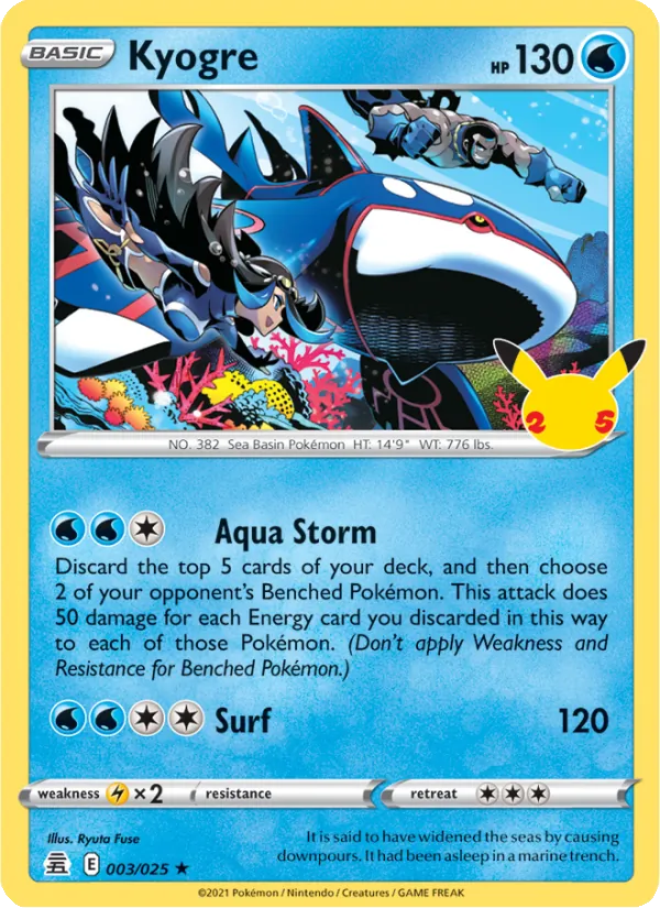 CGC 9 Kyogre (003/25) [Celebrations]