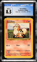 CGC 8.5 Growlithe (028/102) [Base Set] - slab photo