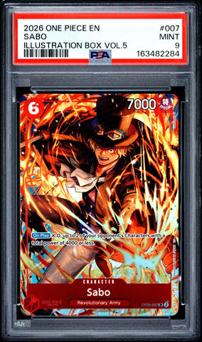 PSA 9 Sabo (OP05-007) [One Piece Promotion Cards] - slab photo
