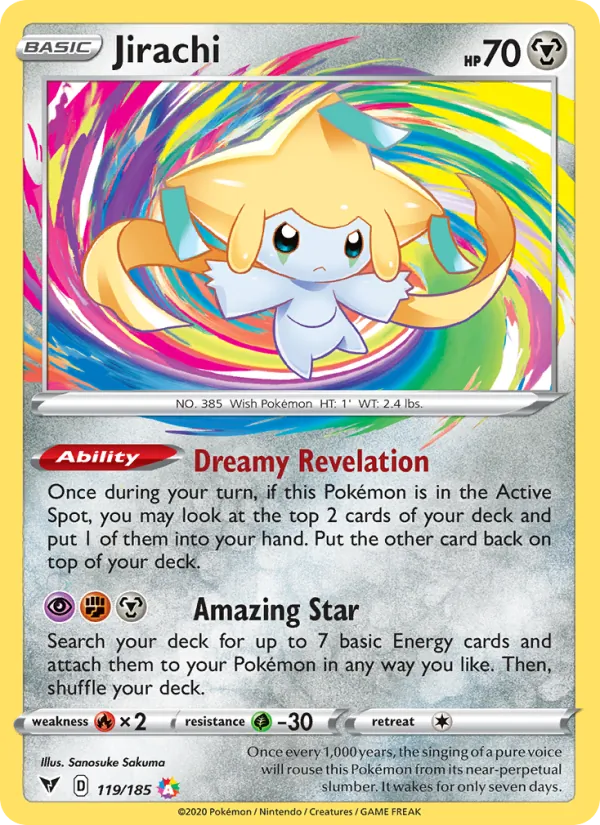 PSA 10 Jirachi (119/185) [Vivid Voltage]