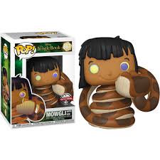 Disney The Jungle Book - Funko Pop! Figure - Mowgli with Kaa Special Edition (987)