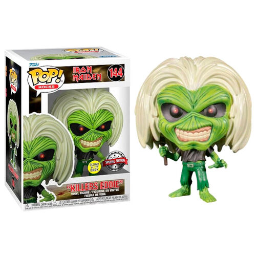 Iron Maiden - Funko Pop! Figure - "killers Eddie" Special Edition GLOW (144)