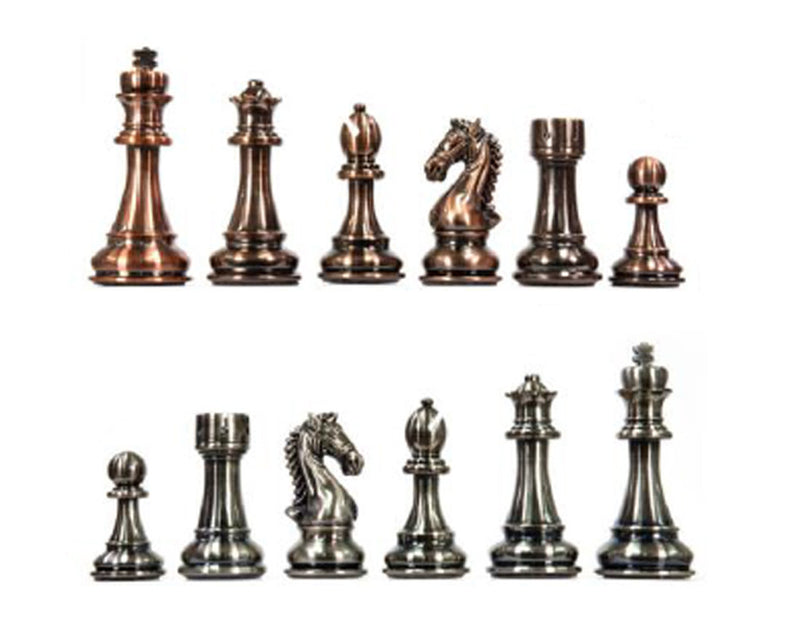 Kasparov Chess Set Grandmaster Silver & Bronze