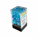 Chessex 16mm D6 Dice Block Sky/Silver (Luminary Effect)