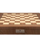 Dal Rossi - Medieval Warrior Chessmen w/ Walnut Inlaid 20” Chess Box