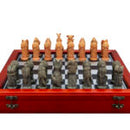 Hand Painted – “Australiana” Theme with 75mm pieces, 45cm Board w/ Storage Box Chess Set