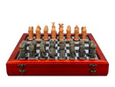 Hand Painted – “Australiana” Theme with 75mm pieces, 45cm Board w/ Storage Box Chess Set