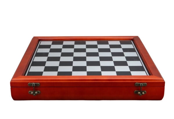 Hand Painted – “Australiana” Theme with 75mm pieces, 45cm Board w/ Storage Box Chess Set