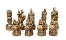 Dal Rossi - Roman Chessmen w/ 16″ Walnut FinIsh Compartment Board