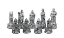 Dal Rossi - Roman Chessmen w/ 16″ Walnut FinIsh Compartment Board