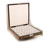 Dal Rossi - Gold and Silver Weighted Chess Pieces 110mm w/ Mosaic Finish 20″ Chess Board