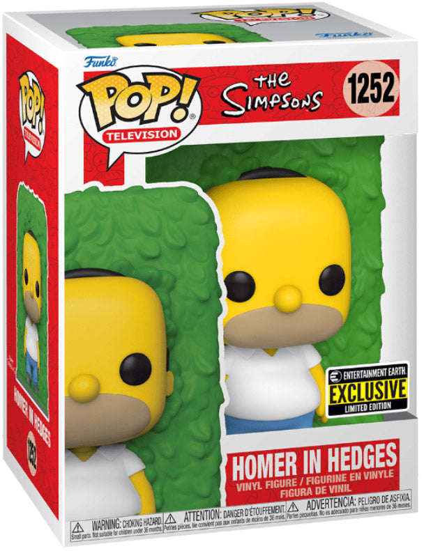 Homer in Hedges - Funko Pop! The Simpsons Entertainment Earth Limited Edition (1252)